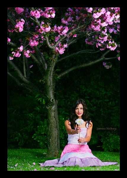 Amanda under the Cherry Tree