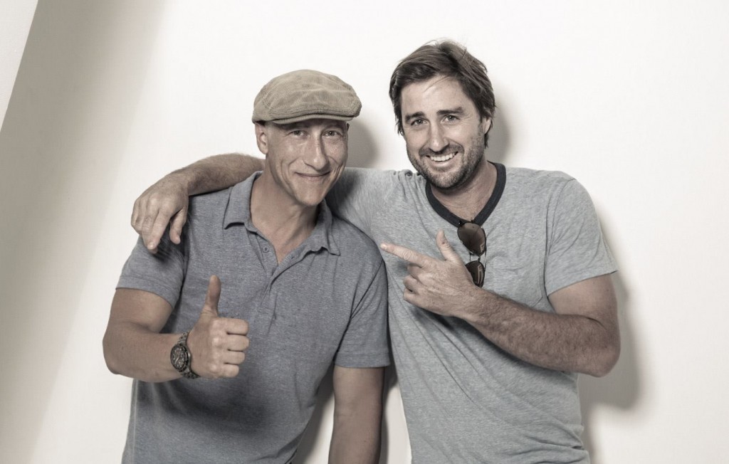 Luke Wilson behind the scene with James Hickey for Backstage Magazine