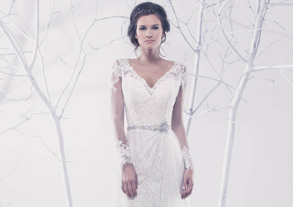 AIME Couture Brides Magazine 2015 bridal print ad - photo by James Hickey
