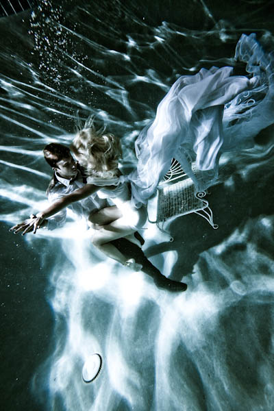 Dancer/Choreographer Kenny Wormald with his girlfriend Lauren Bennett of The Paradiso Girls Underwater Photos