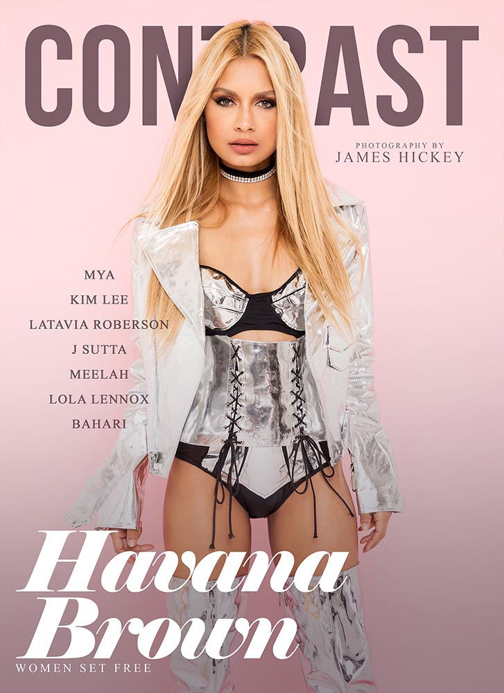 Contrast Magazine 2017 Cover with Havana Brown by Los Angeles Musician Photographer James Hickey