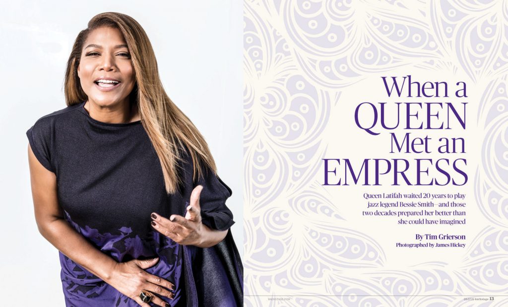Queen Latifah for Backstage Magazine. Photo by Los Angeles celebrity photographer James Hickey.