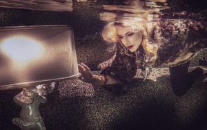 Underwater editorial by Los Angeles fashion photographer James Hickey.