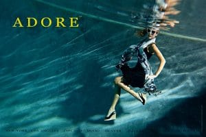 ADORE Apparel underwater editorial by Los Angeles fashion photographer James Hickey.