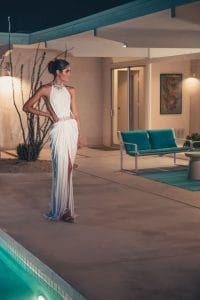 Scott Barnes Cosmetics Palm Springs fashion editorial. Photo by Los Angeles fashion photographers James Hickey and Tatiana Junqueira.